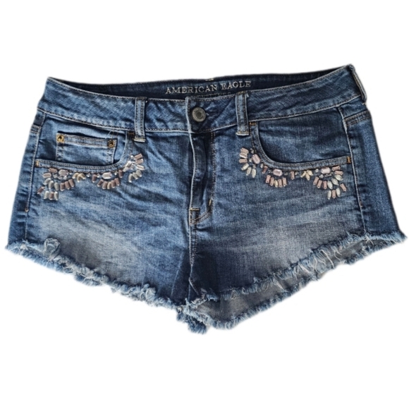American Eagle Outfitters Blue Denim Women's Shorts - Picture 1 of 5